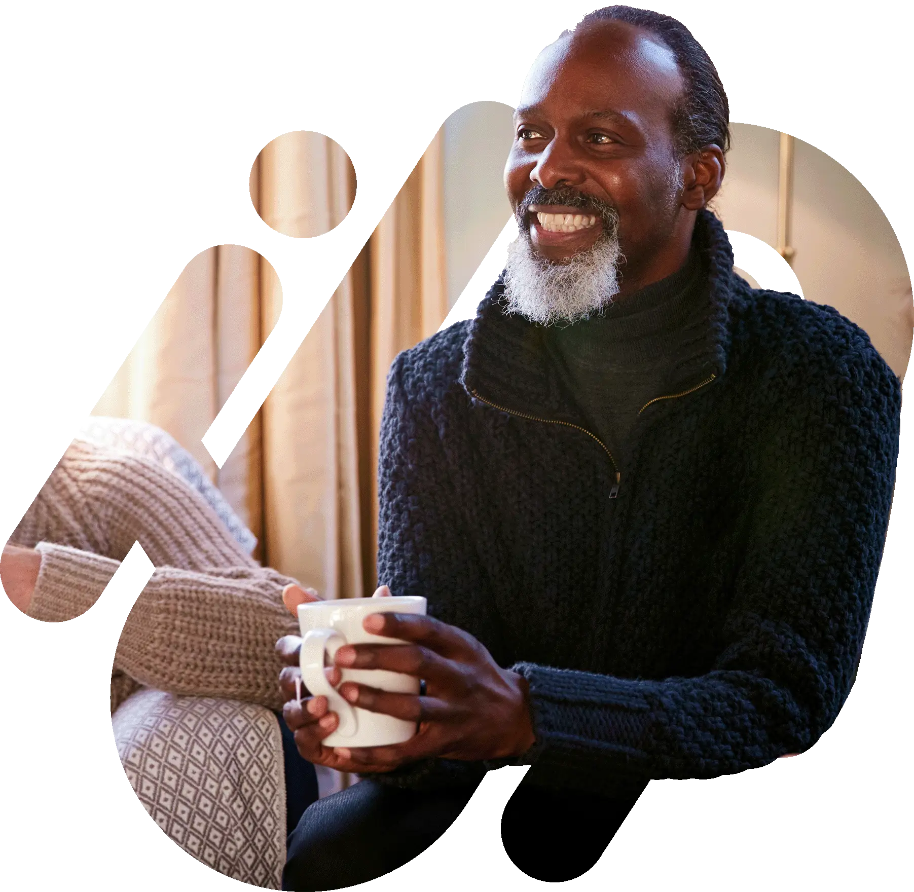 Man holding coffee