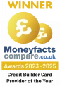 MoneyFacts Compare award - Best Credit Builder Card 2023-2025